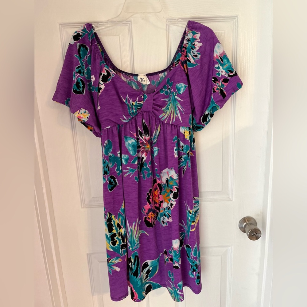 Sew In Love off the shoulder dress